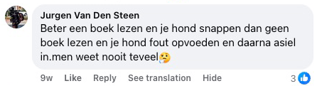 Reactie van lezer