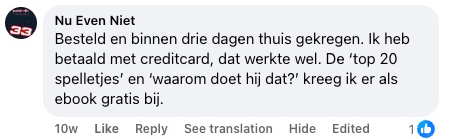 Reactie van lezer